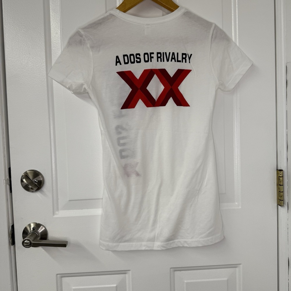 Dos Equis Brand Ambassador T-shirt White Women's Short Sleeve V-neck In Small - Picture 2 of 4